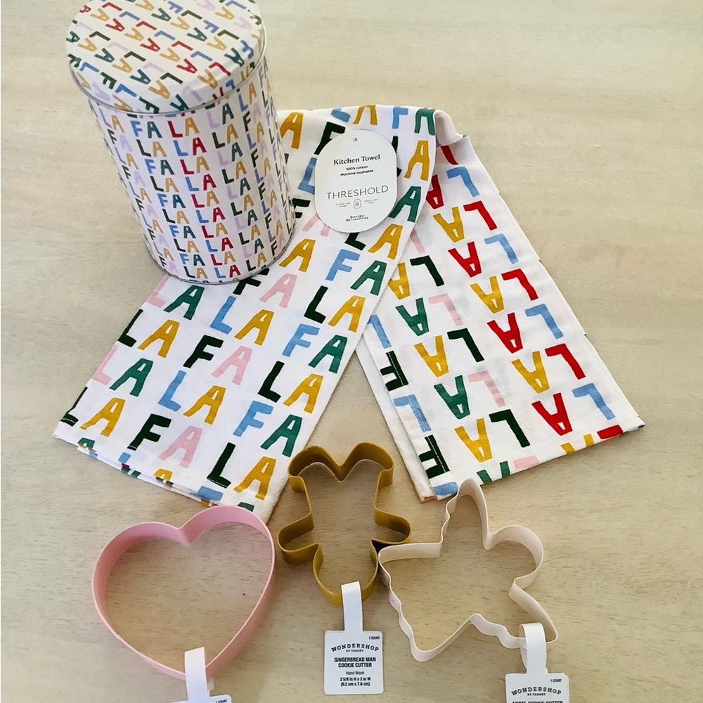 Wondershop 5Pc FALALA Cookie Baking Gift Tin Bundle